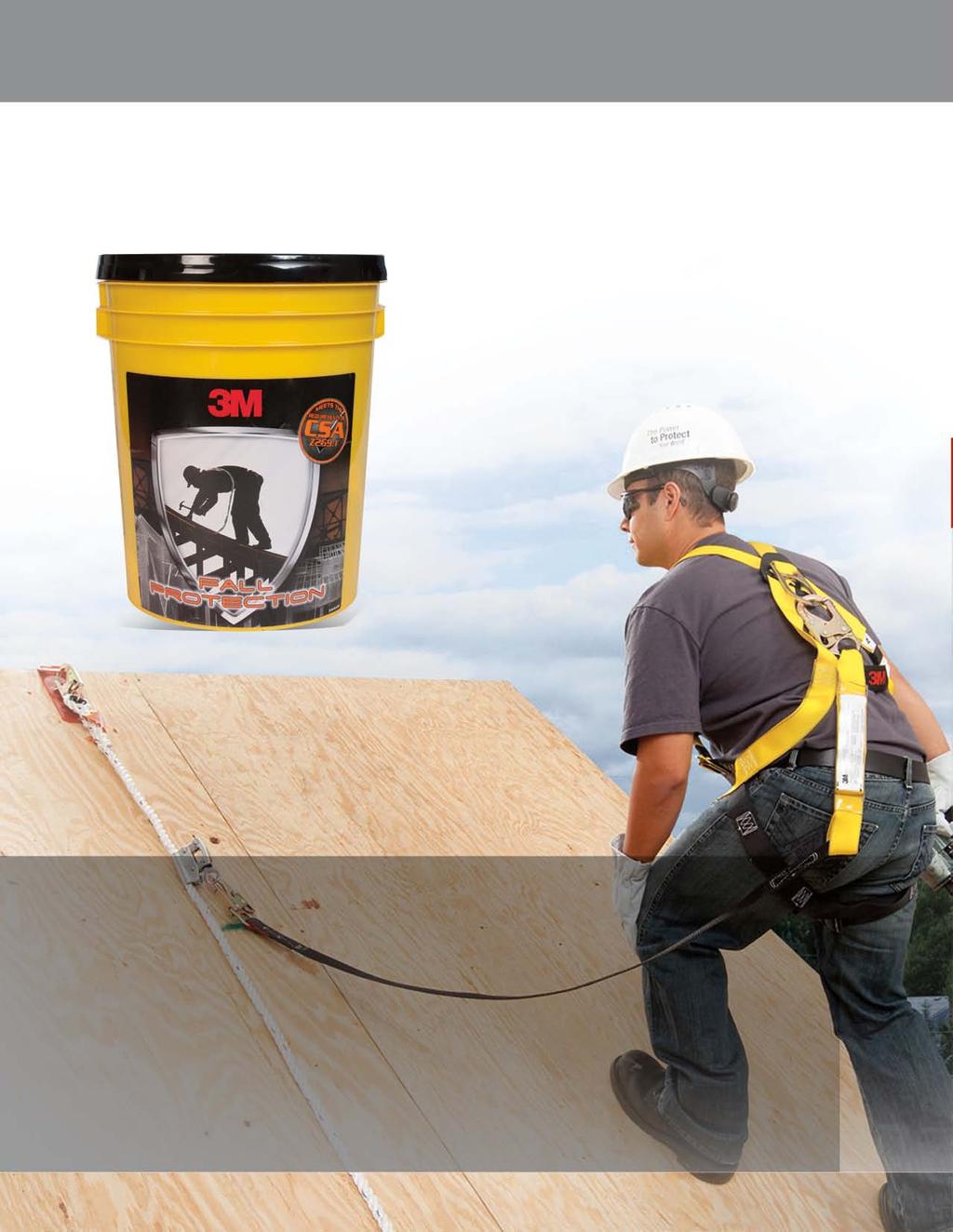 Roofing Kit The 3M Roofing Kit provides a complete fall protection system in a portable and convenient 5-gallon bucket.