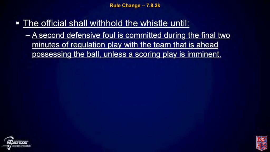 In a flag down situation, there is a shot then a horn. How is possession determined for next period?