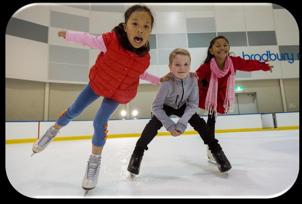 Skate School coordinators and to check in. We provide you skates for your class but you are welcome to bring your own along if you have some.