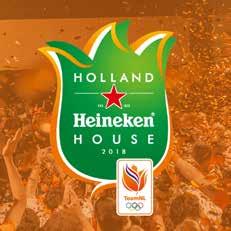 Holland Heineken House During the Olympic Winter Games, the Holland Heineken House provided the meeting place for all those supporting the Dutch Olympic Team.