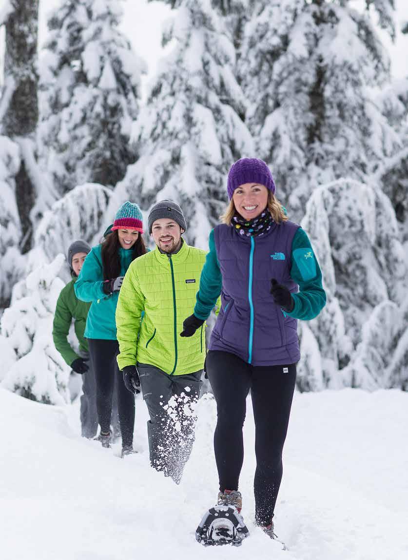 A SNOWSHOE ADVENTURE FOR EVERYONE With clinics for beginners, new parents, racers and more, Grouse Mountain is the perfect place to try winter s fastest growing sport.