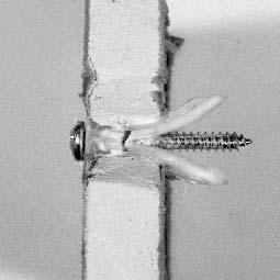 Anti-rotation fins prevent the anchor from spinning in the hole. (see Figure 8) What we tell you... TOGGLER Hollow-Wall Anchors securely hold the objects that you are attaching to the wall or ceiling.
