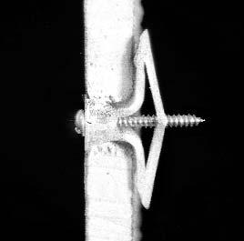 If the screw enters the anchor at an angle, it will not engage the apex the of anchor and there will be almost no holding power at all.