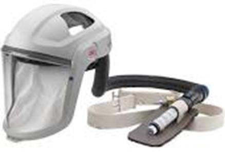 Atmosphere Supplying or SCBA Hooded Respirator- Protects eyes and face while providing a fresh air source Does not require fit testing Must have air supplied
