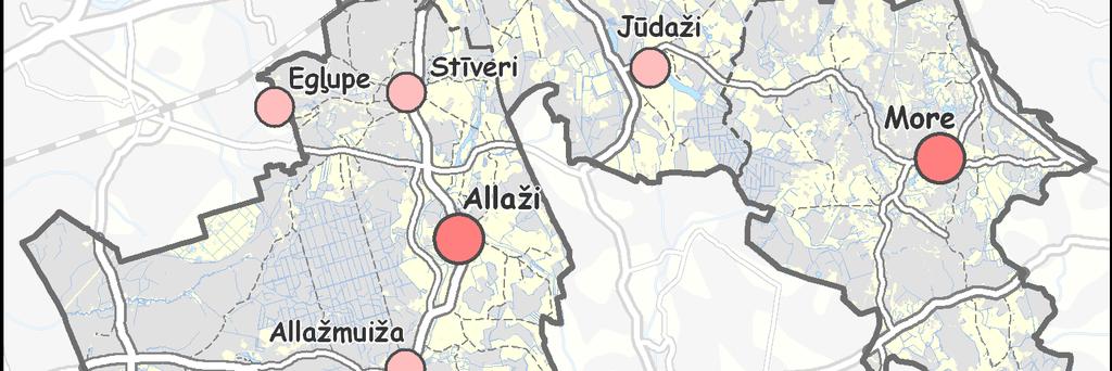 ĥemot vērā minēto un 2011.gadā ir izstrādāto Siguldas novada (kopā ar Allažu pagastu) attīstības programmu, teritorijas plānojumā šāda sadaĝa nav ietverta, tomēr 54.