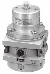 Proportional Pressure Regulator Proportional Pressure Regulators Integral 3/4" or 1" ports (BSPP & NPT) Accurate output pressure Very fast response times Robust but lightweight design Options P3YPA 6