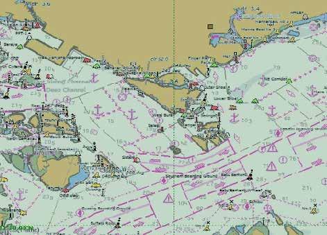 ) 3-4 Differences between the Raster Chart Display System (RCDS) and Electronic Chart Information Display System (ECDIS) As stated in 3-1, RNC and paper charts are used for navigation in areas not