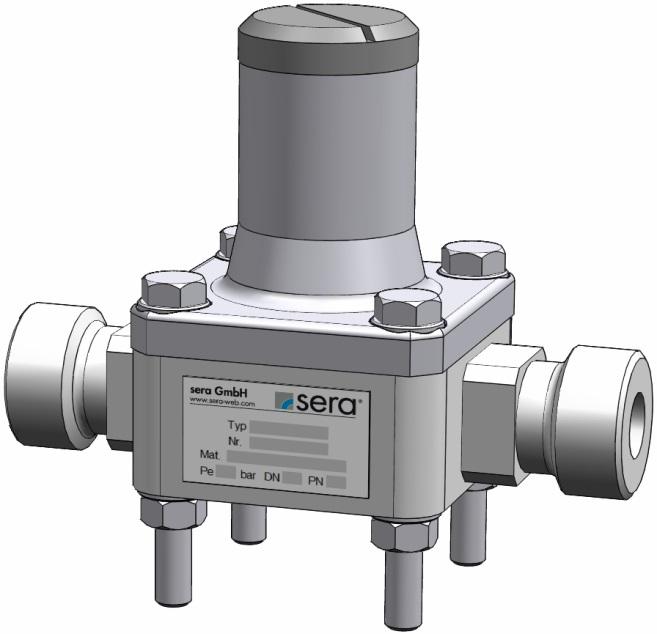 4 Areas of application and function sera diaphragm pressure keeping valves can be used for liquid media without solid matters but exclusively for the intended use as specified by the manufacturer.