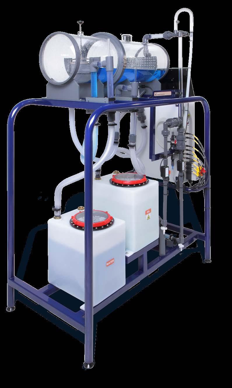 Versatile unit with two separator design configurations supplied as standard > Rapid removal of separator design configurations to enable cleaning and quick changes in experimentation > User friendly