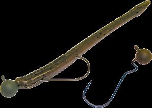 It has the same innovative bend that holds your bait secure on the hook. There are no barbs or pegs that can tear apart a small finesse worm.
