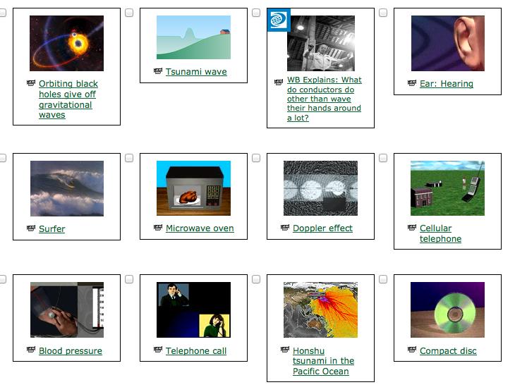 id=ar832168&st=waves World Book Student has 13 videos when you search for the