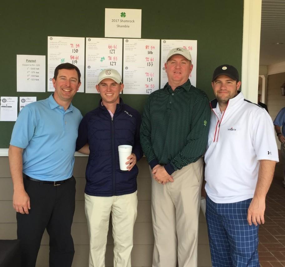 Gosnell, Matt Mahle, Todd Whitehead, & Tyler MaColly 2nd Place: George Taylor, Tom Propst, Louis Phipps, &
