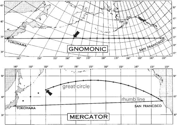 Boat Crew Training Handbook Navigation and Piloting Chapter 3 Navigation Figure 3-4 Chart Projections A.5.a. Mercator Projection A.5.a.1.