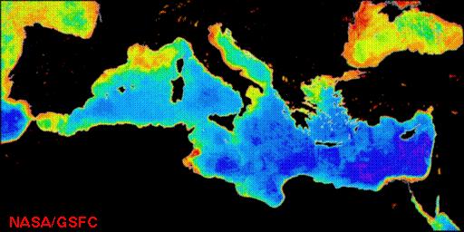 Mediterranean Sea SSTs Straits of Gibraltar Gulf of