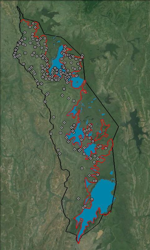 Map 15: Warthog distribution during the 2010 and 2013