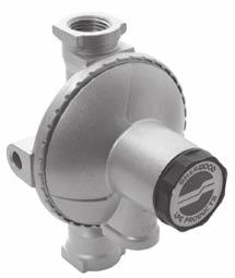 As the second regulator of a 2 stage (2 regulator) system, the second stage regulator works with an inlet pressure that is usually between 4 to 10 PSI which allows it to maintain a consistent