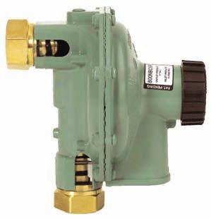 The swivel connections can not be over tightened or loosened from the regulator body during standard installation or replacement.