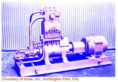 Figure 4 The Kobe Triplex pump shown here is one popular model, but any pump that can handle the lift system s requirements may be used.