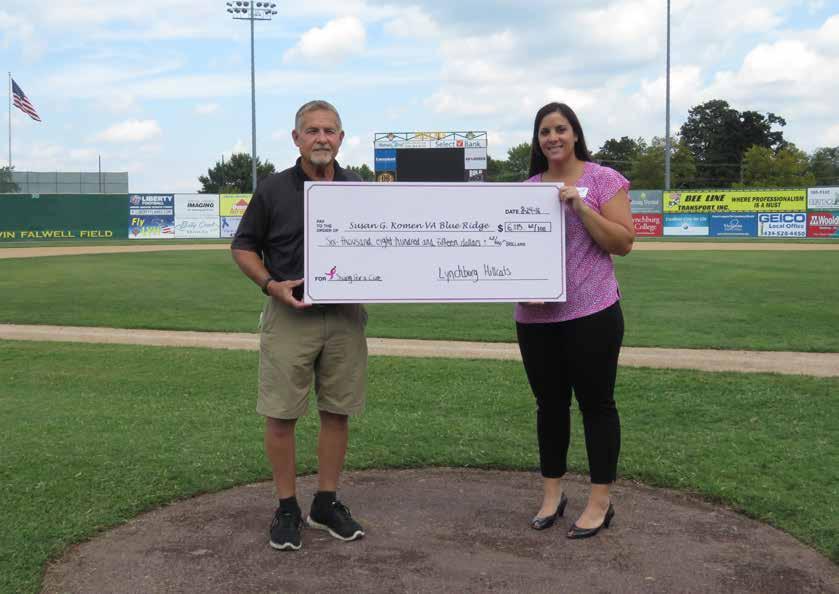 charit y events join us in giving back to the community! The Hillcats are very proud to have raised a combined amount of more than $150,000 for Susan G.