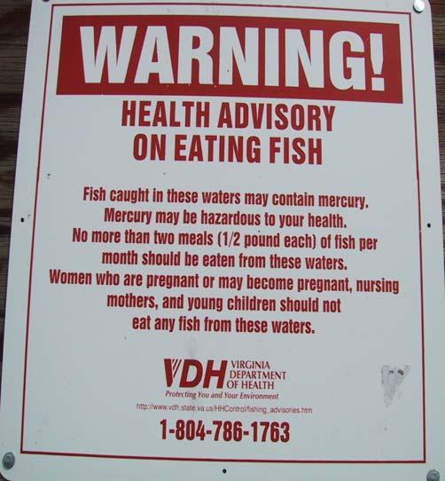 Fish Consumption Advisories U. S. FDA = 1.