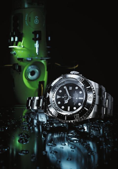 The experimental Rolex Deepsea Challenge watch accompanied James Cameron s green submersible to the deepest point in the ocean.