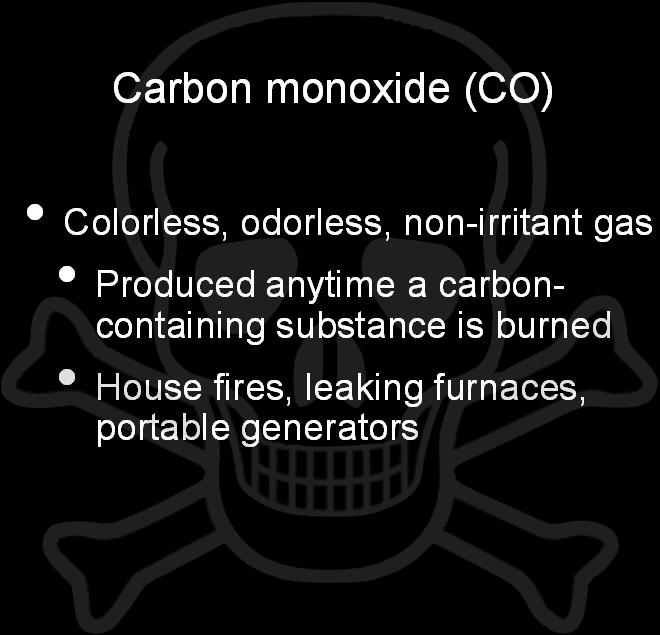 Objectives for this talk Carbon monoxide (CO) We will focus on the