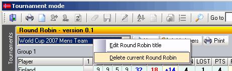 DELETE A ROUND ROBIN If you want to delete a Round Robin,