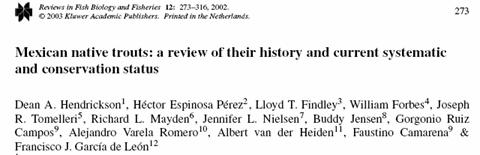 Behnke & Tomelleri 2002 Hendrickson et al.