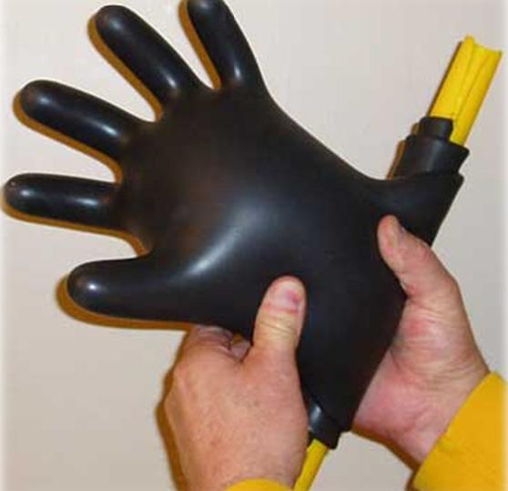 There are three methods for inspecting gloves, rolling, inflating, and water test.