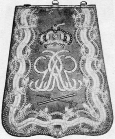 Immediately after the Crimean War, 1854-5, when so much finery was swept away, the sabretache suffered a temporary eclipse, surviving only in the Hussars and Artillery, although officers of Engineers
