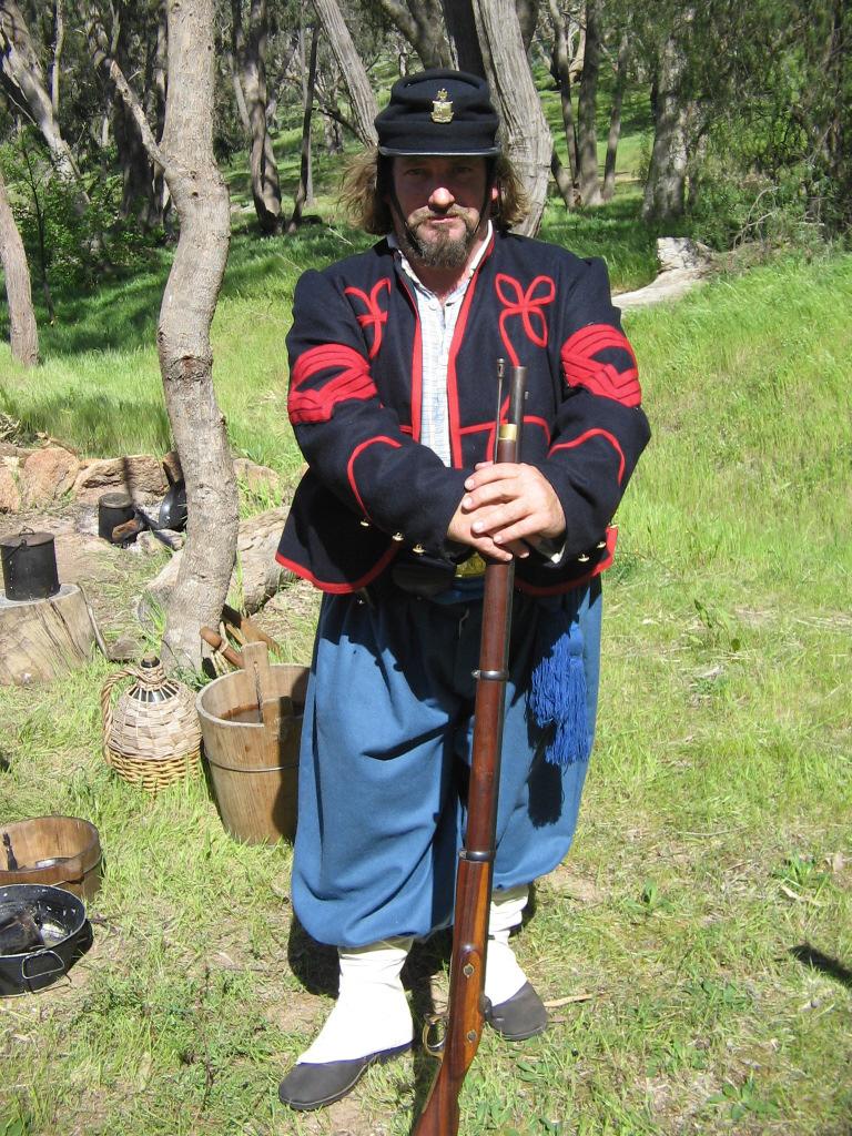 V. Anderson Zouaves Company F (Living History and Research Group) LINE S AT CAMP TAMINICK This year s Camp Taminick saw the presentation of member Bill
