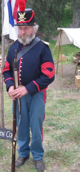 competitions and formal parades. Bill Lincoln has been researching the Line Zouave uniform and organising suppliers to manufacture the uniform items pursuant to his research.