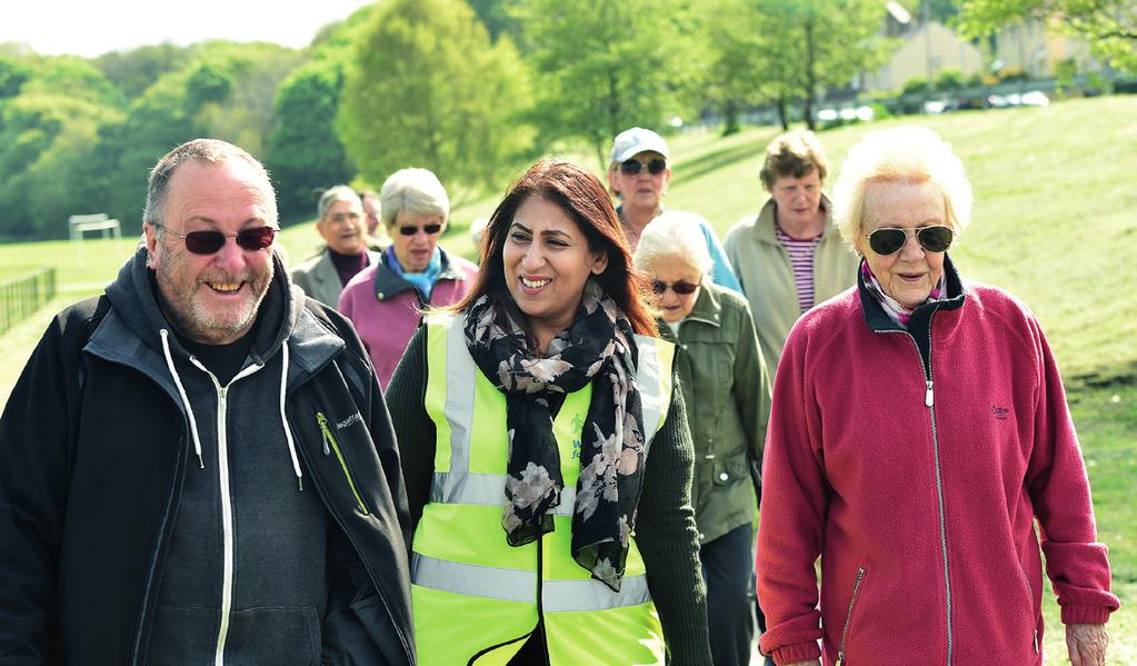 Helping people live happier and healthier lives through walking Every week we support thousands of people to experience the benefits of getting and staying active,