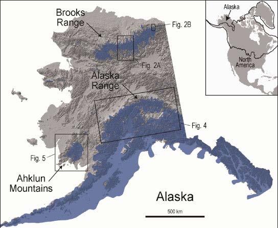 Pleistocene Glaciers in Alaska 85,000 11,000