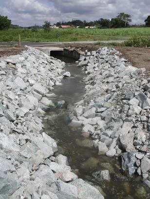 the reservoir upstream of the barrier.
