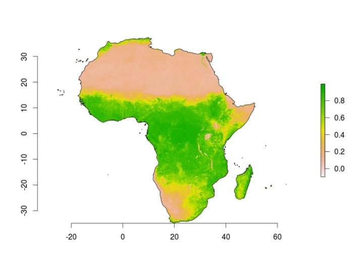 Normalized Difference Vegetation Index (NDVI) Provides an estimate of