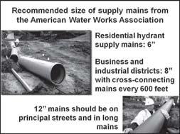 concentration of flow c. Distributors: smaller mains serving hydrants and blocks of consumers d.
