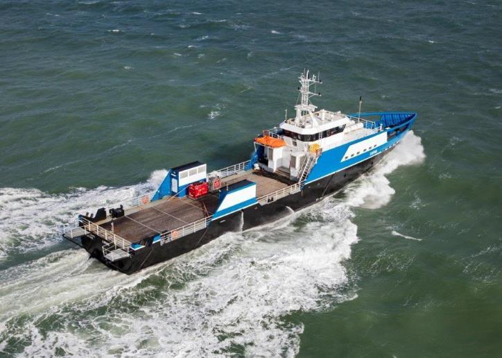 During the sea trials, speed runs were done at various speeds, with shaft power measurements carried out by Belkoned, a Dutch company specialised in independent verification and reporting of sea