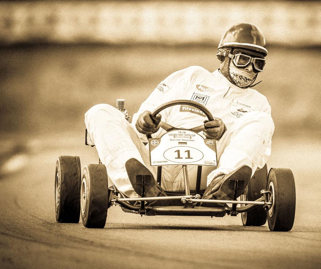 LE KARTING Invented by the Americans in the 1950s, Karting quickly became a great success in Europe and today is a fully-fledged motorsport discipline.