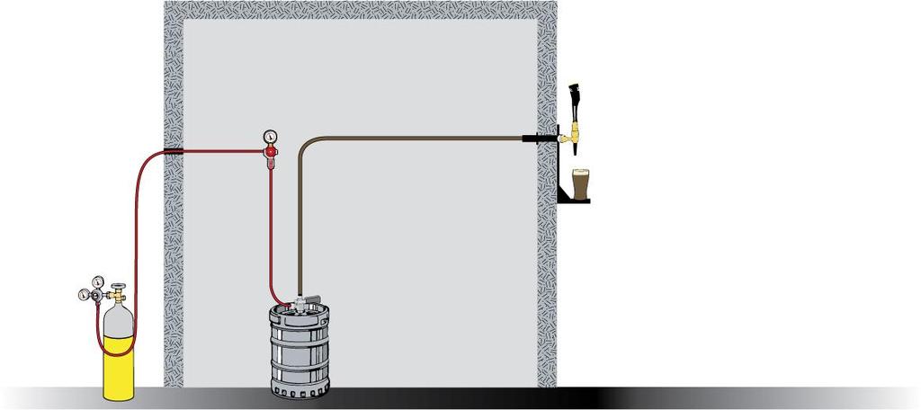 Mixed Gas Cylinder CO2 & Nitrogen (aka Beer Gas ) For Long