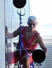 A What is responsible for the force which holds urban climber B in place when using suction cups. vvvvvvvvvvvv B 1.
