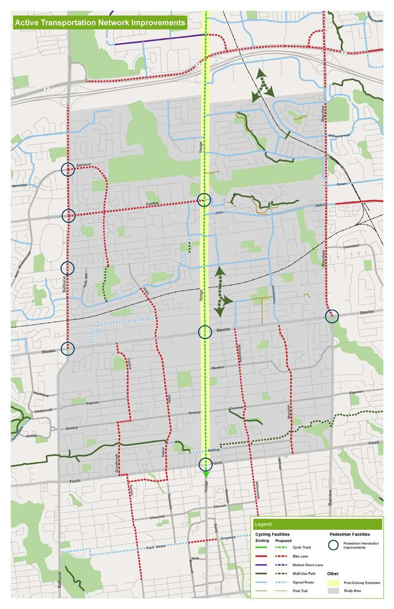 IBI GROUP FINAL DRAFT REPORT YONGE AND STEELES AREA REGIONAL TRANSPORATION STUDY Submitted to York Region Implementation of local road connections in Vaughan