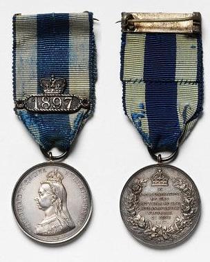 QUEEN VICTORIA'S DIAMOND JUBILEE MEDAL -- 1897 The medal was awarded to members of the royal family, royal household, royal and distinguished guests attending the celebrations in June 1897 and to