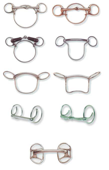 LUGGING BITS Dexter Ring Racing Dexter Ring Racing copper plated Dexter Ring Racing with rubber covered snaffle mouth