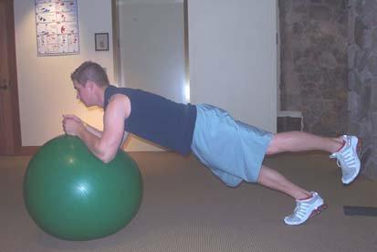 Core Stabilization-Level 2 Goal: This movement is designed to strengthen the muscles of the back, abs, legs, shoulders and arms.