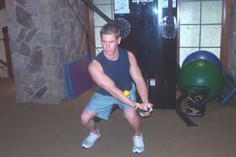 Keep your abs drawn in and shoulders touching the floor on each side Rotate to your comfort zone on each side Power Power training is the last step in training for golf utilizing all of the