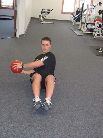 Exercise #9 Medicine Ball Plyometric Follow-Through Toss Technique: Begin holding a medicine ball (4-8#) in your golf address posture. Next, perform your ideal golf swing (including path and pace).