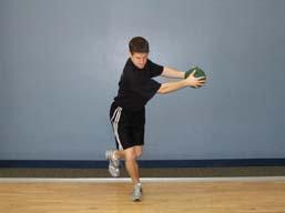 7. Medicine ball rotations Start by standing on one leg with knee flexed ~15 degrees and balance on your right leg in your golf address posture.