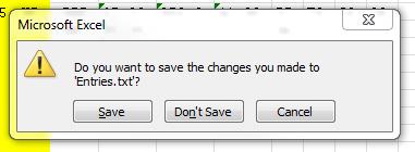 save the file.