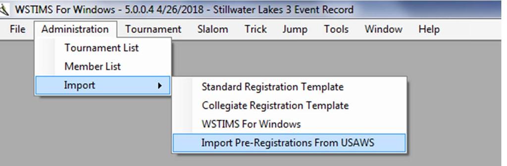 You are now ready to import your registration template.